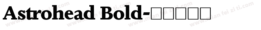 Astrohead Bold字体转换